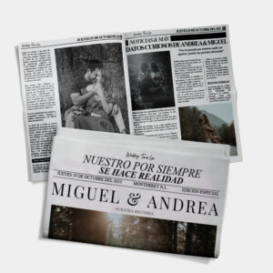 Diseño de Periodico para tu boda